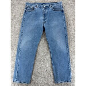 Vintage 90s Levi's 501 Jeans Men's 38x30 Blue Medium Stonewash Classic Americana